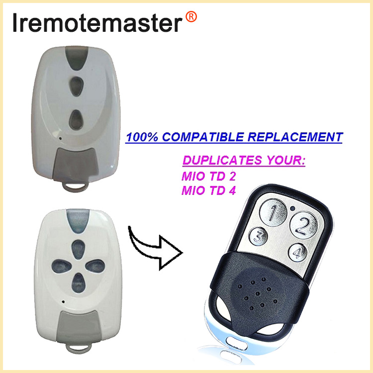 MIO TR2 TR4 Garage Remote Control Rolling Code 433MHz jaoks